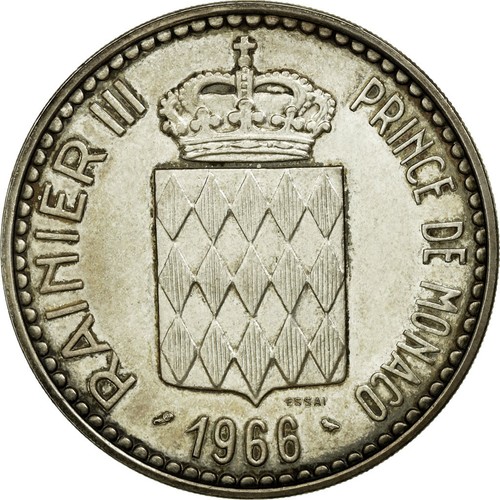 Monnaie monaco 10 francs - monnaie,, monaco,