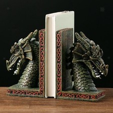 Serre-livres Créatifs En Forme de Statue de Dragon Occidental, 2 Pièces, pour