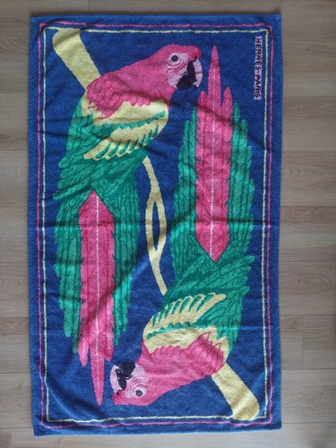 Drap plage coton - drap, perroquets