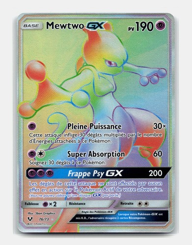Carte pokémon mewtwo - carte,