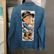 Veste en jean Customisée Modèle Unique 