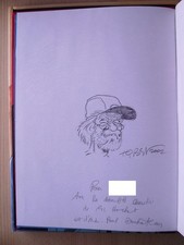 Dédicace Tibet - Ric Hochet - Le double qui tue en édition originale