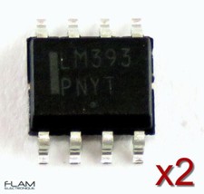 2x LM393 SOP8 8 broches comparateur amplificateur double FA dual amplifier 8pins