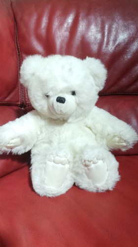 Peluche ours blanc - peluche, boulgom