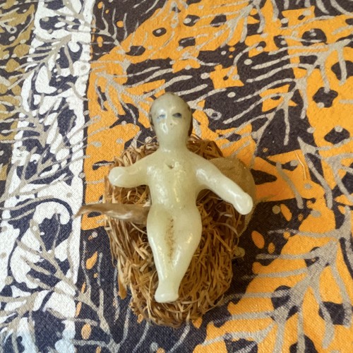 Petit jesus cire ancien - cire,