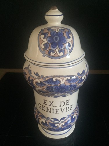 Pot pharmacie faience ou - a,