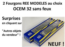 PROMO REE MODELES 2 Fourgons OCEM 32 sans feux SNCF AU CHOIX HO #60s