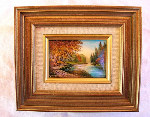 Tableau ancien miniature