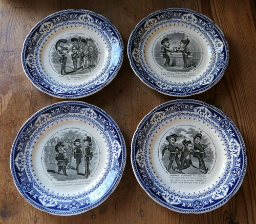 Ancienne assiette parlante - assiette, en