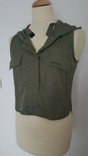 Chemise sans manche capuche - chemise, et