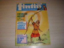 TINTIN 566 15.07.1986 TUNNELS sous la MANCHE BD CHEVALIER ARDENT de CRAENHALS