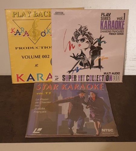Lot laserdisc karaoke - de, ×