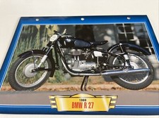 BMW R27 250 1960 fiche carte moto passion collection Atlas