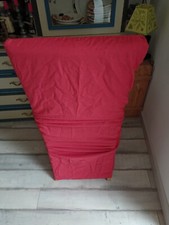 6 housses longues pour chaise dossier haut en rouge, très bon état