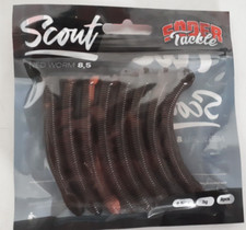 8 leurres souples jig scout ned worm 8,5cm 5g uv bomb SODER TACKLE