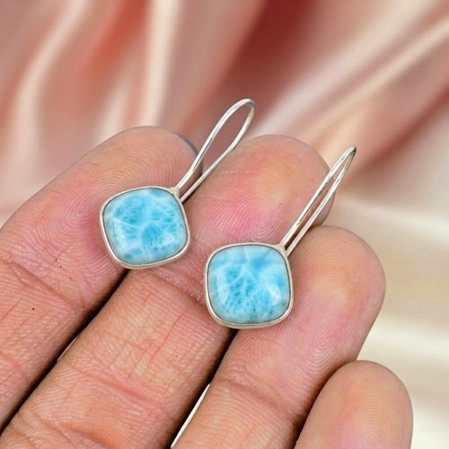 Larimar silver earring 925 - larimar,