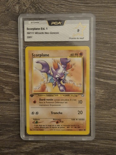 Carte pokémon scorplane - pokémon, 1ere
