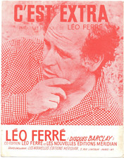 Partition GF chant piano acc 1969 Léo FERRÉ - C'est extra (Une rob' de cuir...)