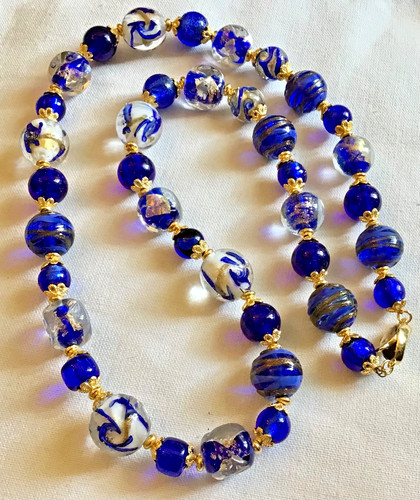 Collier perles verre - 🌟, de