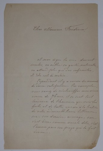 Hock auguste lettre - -,