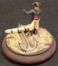 STADDEN FIGURINE BRITISH MASTER MARINER NAVIGATOR 1740 SOUM 1990 Plomb peint