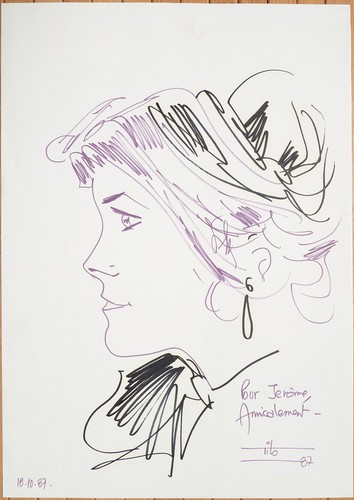 Dessin original dédicace - , de