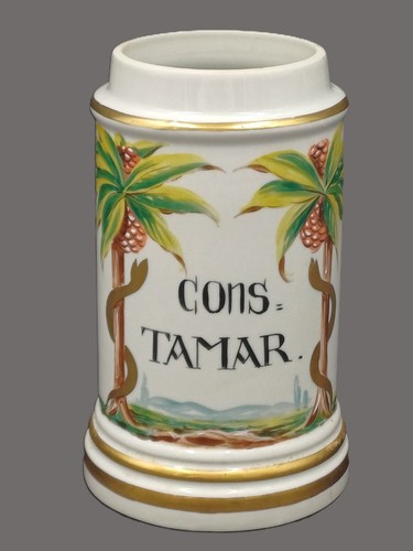 Pot apothicaire porcelaine - apothicaire, en
