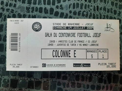 Ticket foot juventus nancy - ",