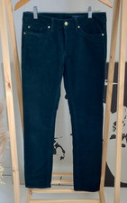 Pantalon Tommy Hilfiger Velours Vert Foncé Taille 6 
