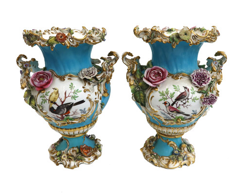 Pair meissen germany hand - meissen,