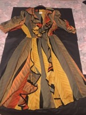 Robe Mi Longue Volants Froufrous Femme Cocktail Ceremonie Fete Cadeau