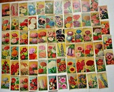 LOT 70 ETIQUETTES DE FLEURS