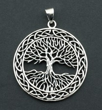 Grand Pendentif  Arbre de Vie en Argent massif 925 - 9 grammes # 9991