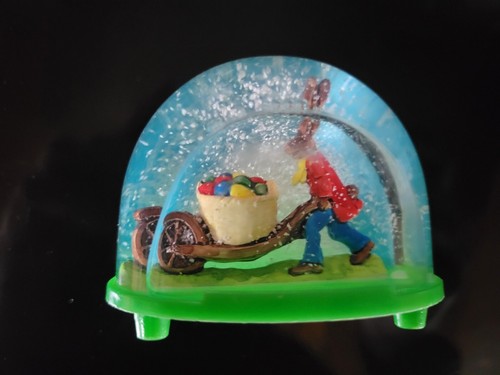 Boule neige lapin pâques - a,