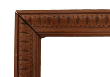 Cadre sculpté bois 33 x 27 x 1 cm Feuillure 29 x 23.5 cm Début XXème