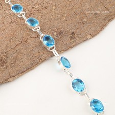 Ovale Topaze Bleu Suisse