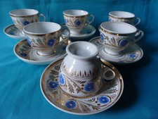 6 TASSES XIXe PORCELAINE PARIS