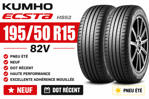 Lot pneus 195 r15 - 2, 195/50