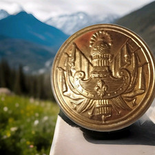 Bouton De Général à La Fleur De Lys ,Charles X  Superbe état .