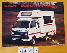 DAIHATSU SPARCAR (HIJET) S75 JT MINI MOBIL Prospectus Allemand 2 pages 3/1984