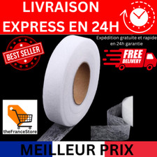 Bande Thermocollante 60m, largeur 20mm, pour Ourlet de Couture, Assembler Tissus