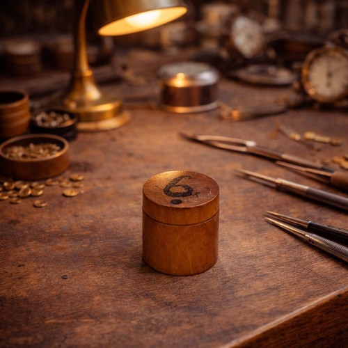 Petite boîte ronde - , ancienne