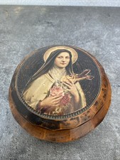 Ancienne Boîte Ronde En Bois