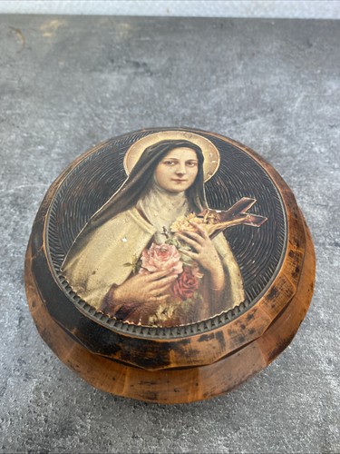 Ancienne boîte ronde bois - ancienne,