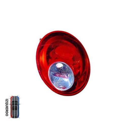 Feu arrière blanc - -rouge, sans