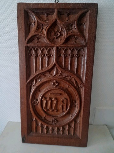 Ancien panneau xixe bois - ,