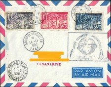 TAAF Lettre 1957 Y&T n°8, 9