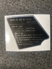 AUTOCOLLANT HUILE MOTEUR ET