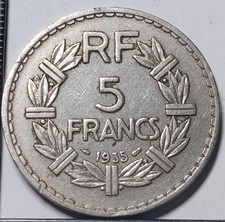 5 Francs Lavrillier 1935 France - 171671