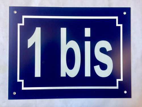 Plaque pvc numero - ou, de
